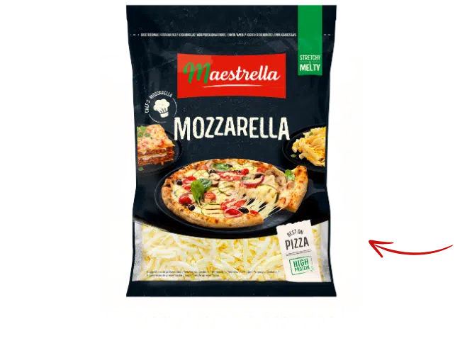Onze mozzarella met zijn smeltende, romige en zachte textuur brengt een delicate melksmaak in al je dagelijkse gerechten!